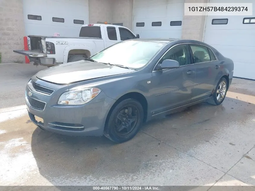 2008 Chevrolet Malibu Lt VIN: 1G1ZH57B484239374 Lot: 40567790