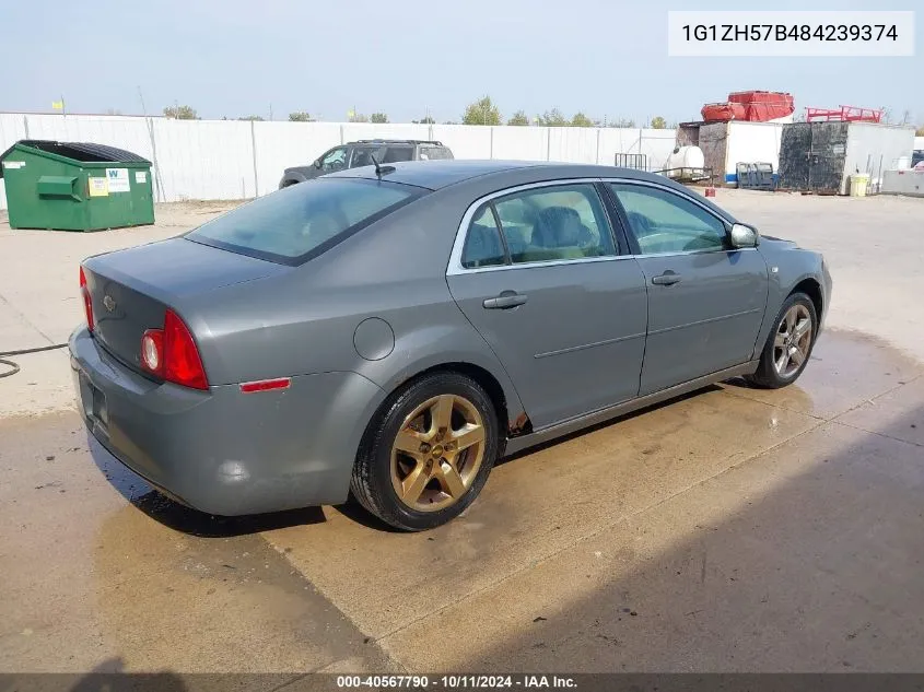 2008 Chevrolet Malibu Lt VIN: 1G1ZH57B484239374 Lot: 40567790