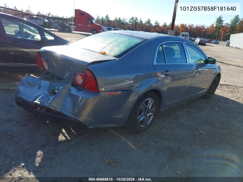 1G1ZG57B58F181640 2008 Chevrolet Malibu Ls