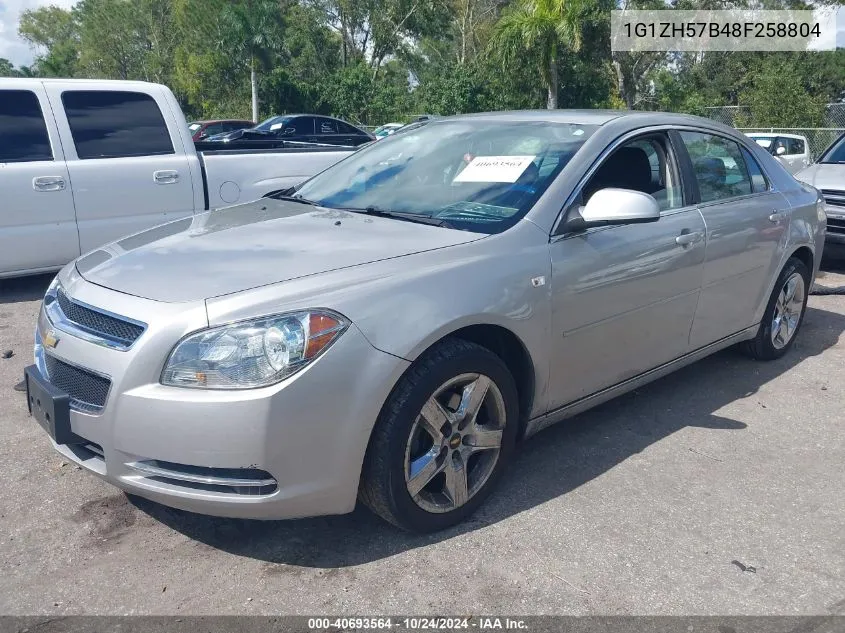 2008 Chevrolet Malibu Lt VIN: 1G1ZH57B48F258804 Lot: 40693564