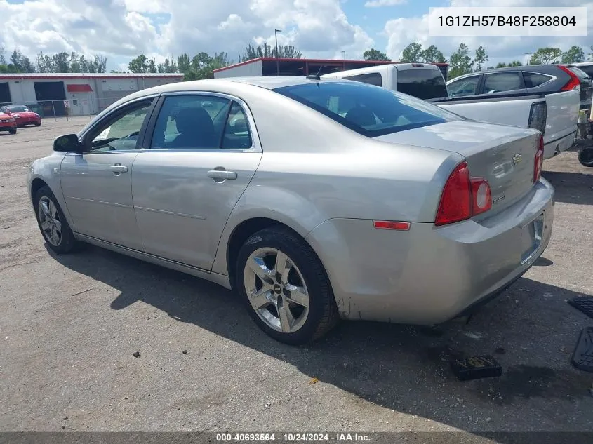 2008 Chevrolet Malibu Lt VIN: 1G1ZH57B48F258804 Lot: 40693564