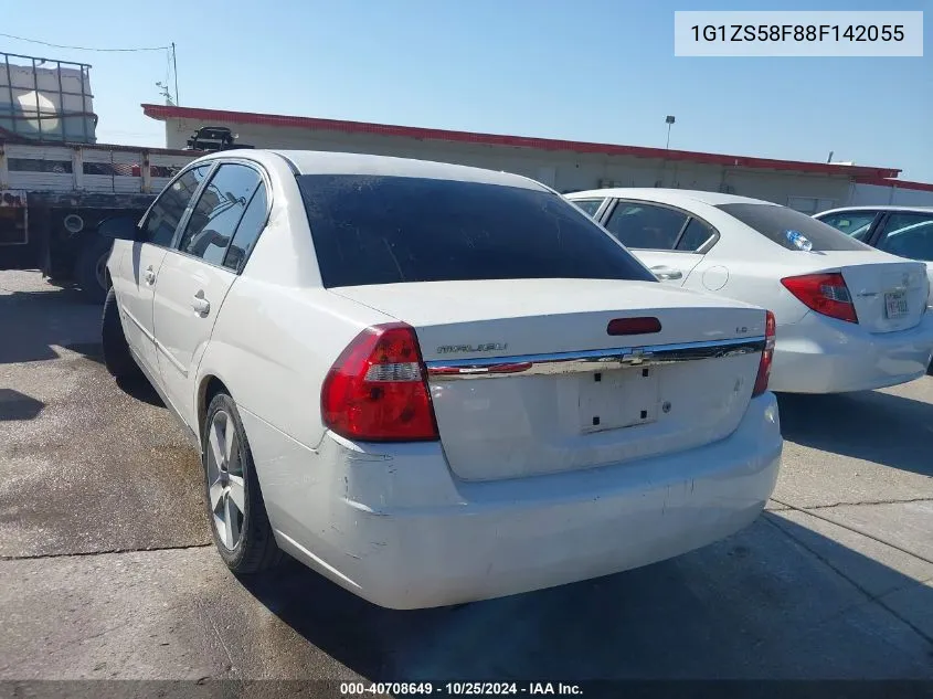 2008 Chevrolet Malibu Classic Ls VIN: 1G1ZS58F88F142055 Lot: 40708649