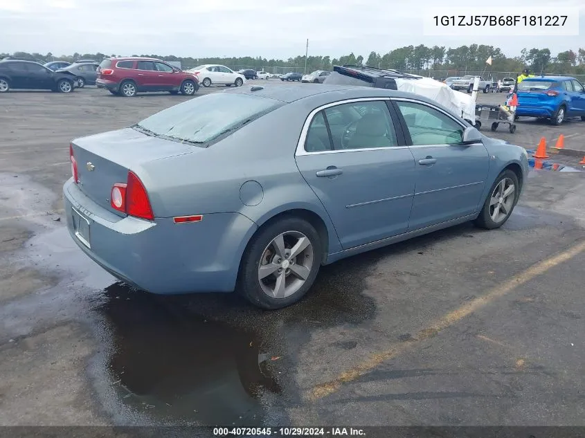 2008 Chevrolet Malibu Lt VIN: 1G1ZJ57B68F181227 Lot: 40720545