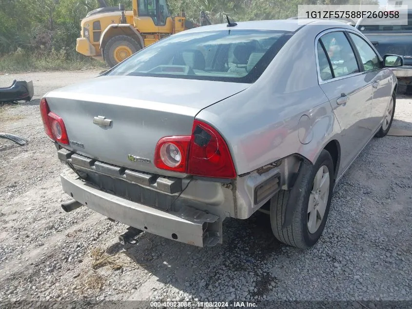 2008 Chevrolet Malibu Hybrid VIN: 1G1ZF57588F260958 Lot: 40823088