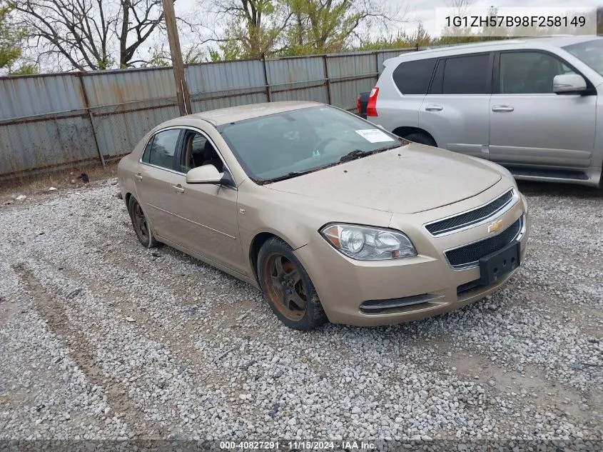 2008 Chevrolet Malibu Lt VIN: 1G1ZH57B98F258149 Lot: 40827291