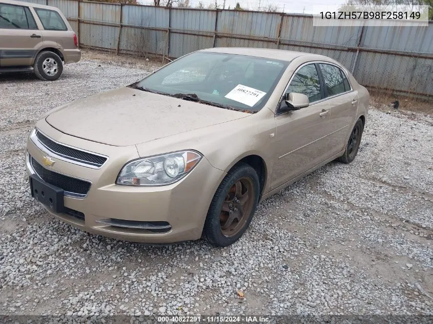 2008 Chevrolet Malibu Lt VIN: 1G1ZH57B98F258149 Lot: 40827291