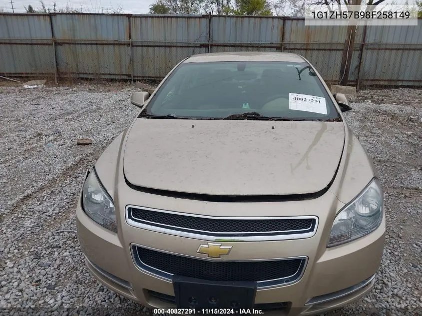 2008 Chevrolet Malibu Lt VIN: 1G1ZH57B98F258149 Lot: 40827291