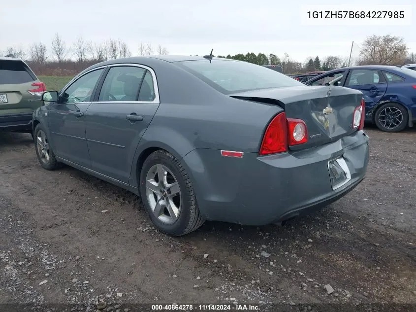 2008 Chevrolet Malibu Lt VIN: 1G1ZH57B684227985 Lot: 40864278