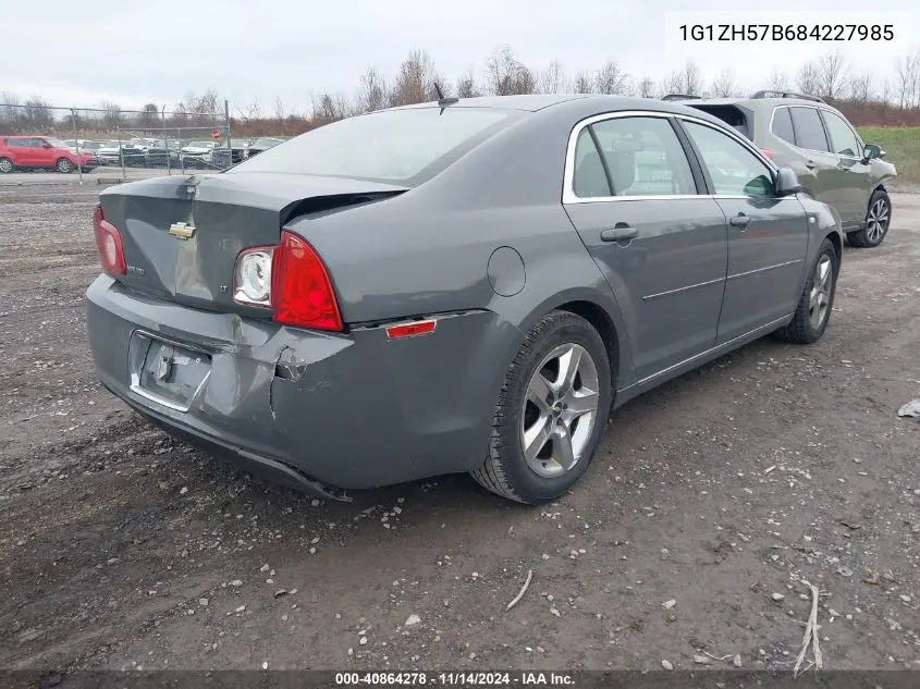 2008 Chevrolet Malibu Lt VIN: 1G1ZH57B684227985 Lot: 40864278