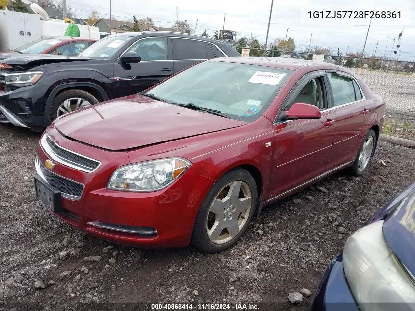 2008 Chevrolet Malibu Lt VIN: 1G1ZJ57728F268361 Lot: 40868414