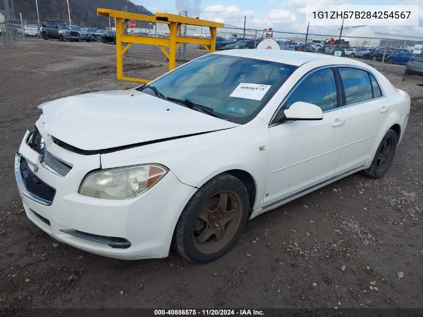 2008 Chevrolet Malibu Lt VIN: 1G1ZH57B284254567 Lot: 40886575