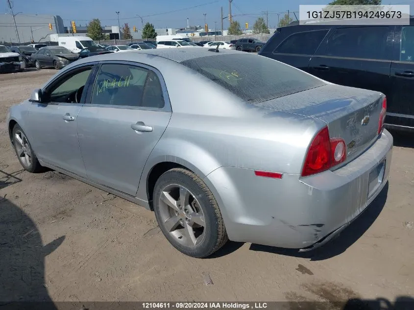 2009 Chevrolet Malibu VIN: 1G1ZJ57B194249673 Lot: 12104611