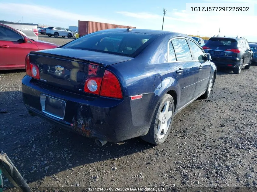 2009 Chevrolet Malibu VIN: 1G1ZJ57729F225902 Lot: 12112143