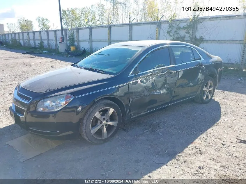 2009 Chevrolet Malibu VIN: 1G1ZJ57B494270355 Lot: 12121272