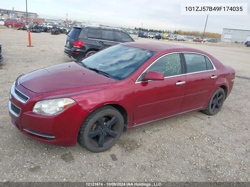 2009 Chevrolet Malibu VIN: 1G1ZJ57B49F174035 Lot: 12121674