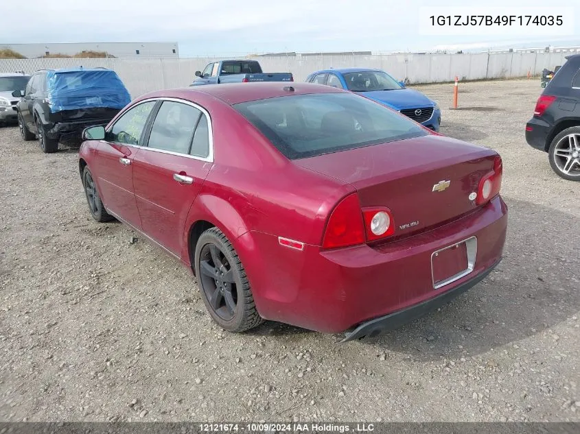 2009 Chevrolet Malibu VIN: 1G1ZJ57B49F174035 Lot: 12121674