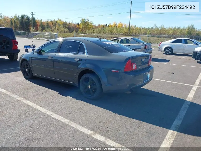 2009 Chevrolet Malibu VIN: 1G1ZJ57B99F224492 Lot: 12128182