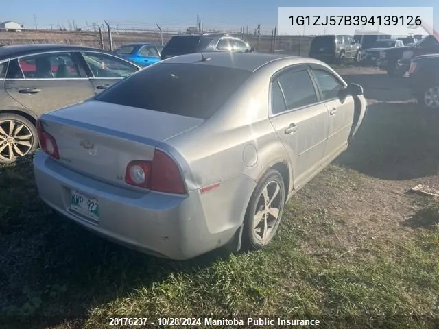 2009 Chevrolet Malibu Lt VIN: 1G1ZJ57B394139126 Lot: 20176237