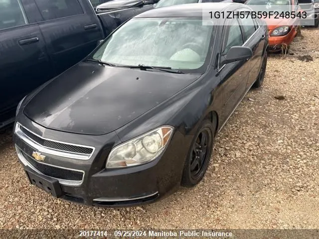 2009 Chevrolet Malibu Lt VIN: 1G1ZH57B59F248543 Lot: 20177414