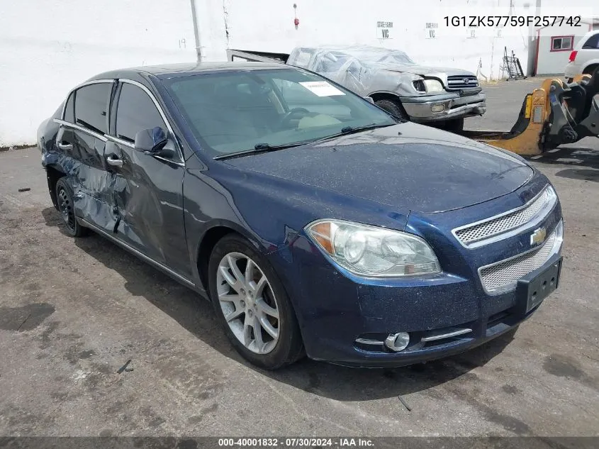 2009 Chevrolet Malibu Ltz VIN: 1G1ZK57759F257742 Lot: 40001832