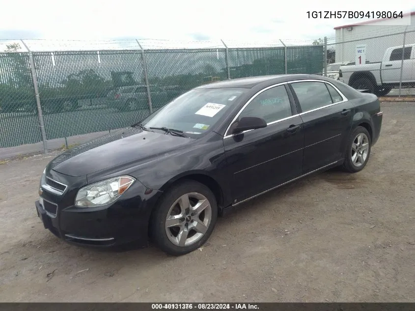 2009 Chevrolet Malibu Lt VIN: 1G1ZH57B094198064 Lot: 40131376