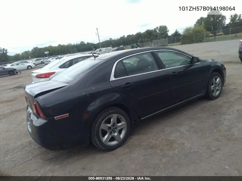 2009 Chevrolet Malibu Lt VIN: 1G1ZH57B094198064 Lot: 40131376