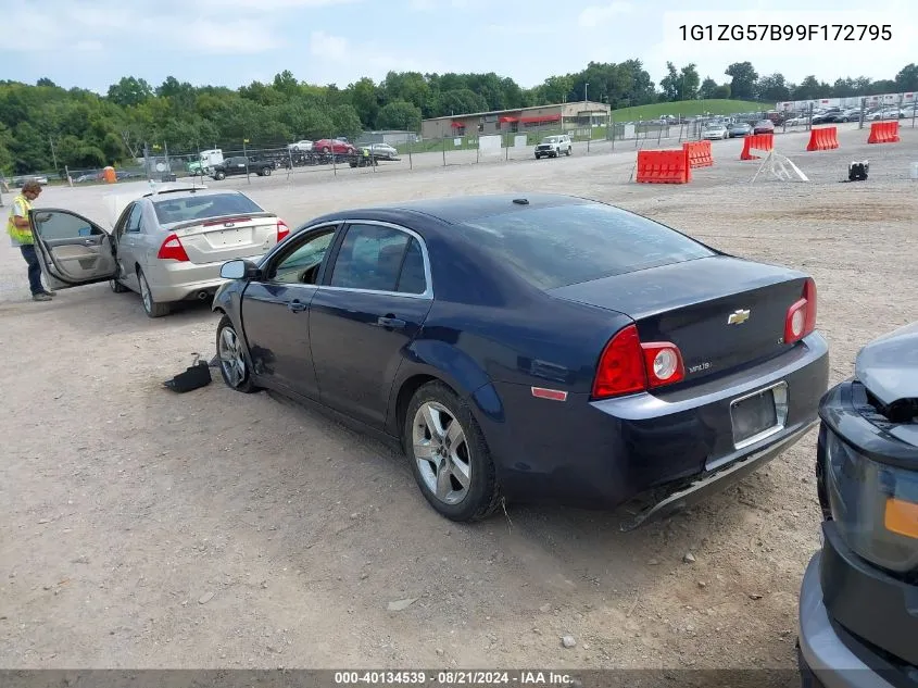 2009 Chevrolet Malibu Ls VIN: 1G1ZG57B99F172795 Lot: 40134539