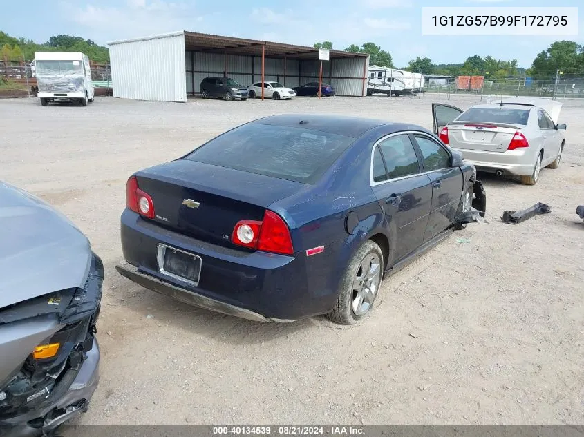 2009 Chevrolet Malibu Ls VIN: 1G1ZG57B99F172795 Lot: 40134539