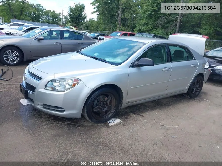 2009 Chevrolet Malibu Ls VIN: 1G1ZG57B094213584 Lot: 40164073