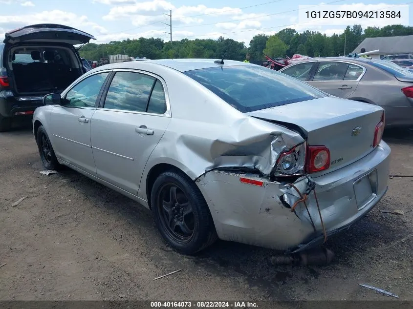 2009 Chevrolet Malibu Ls VIN: 1G1ZG57B094213584 Lot: 40164073