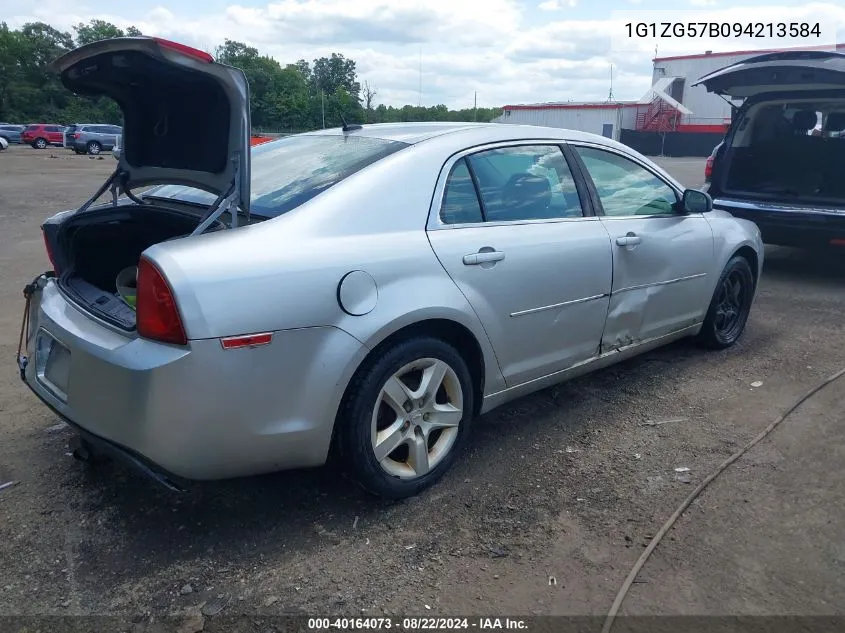 2009 Chevrolet Malibu Ls VIN: 1G1ZG57B094213584 Lot: 40164073