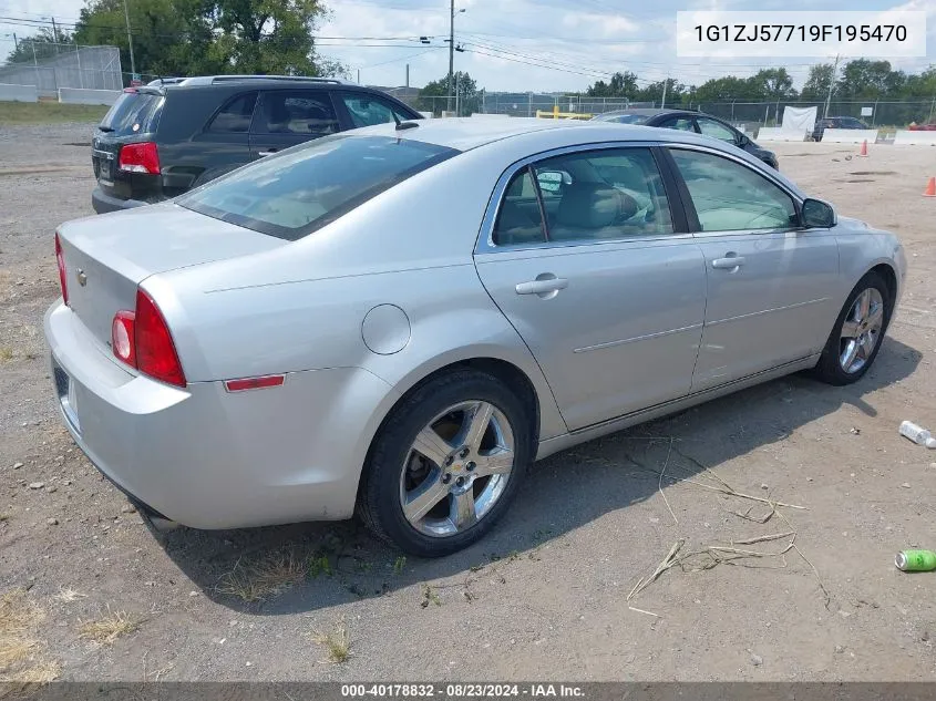 2009 Chevrolet Malibu Lt VIN: 1G1ZJ57719F195470 Lot: 40178832