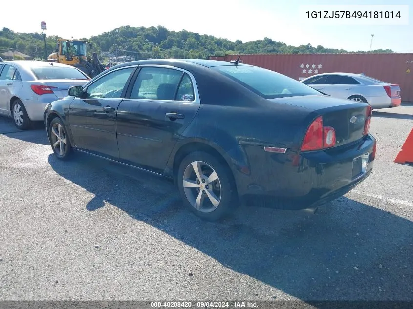 2009 Chevrolet Malibu Lt VIN: 1G1ZJ57B494181014 Lot: 40208420