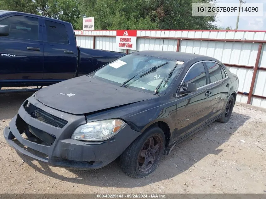 2009 Chevrolet Malibu Ls VIN: 1G1ZG57B09F114090 Lot: 40229143