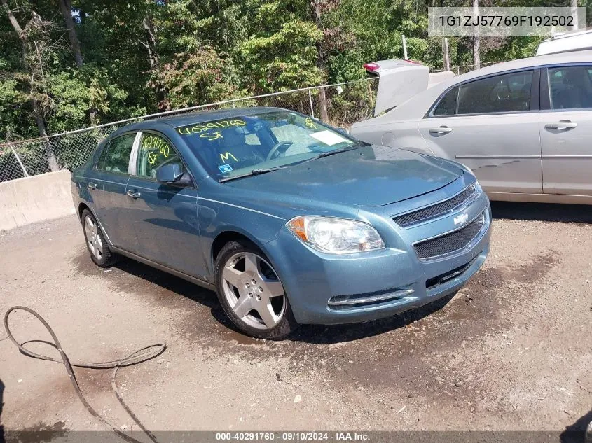 2009 Chevrolet Malibu Lt VIN: 1G1ZJ57769F192502 Lot: 40291760