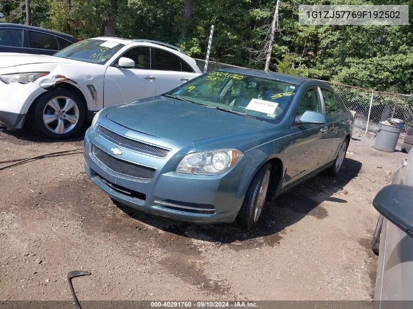 2009 Chevrolet Malibu Lt VIN: 1G1ZJ57769F192502 Lot: 40291760