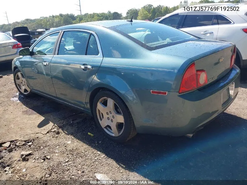 2009 Chevrolet Malibu Lt VIN: 1G1ZJ57769F192502 Lot: 40291760