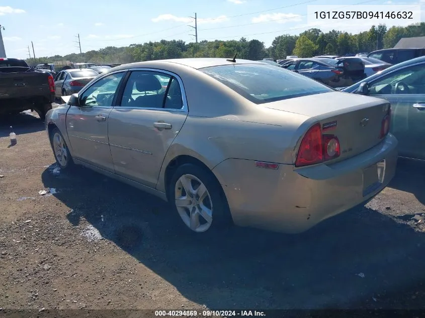 2009 Chevrolet Malibu Ls VIN: 1G1ZG57B094146632 Lot: 40294869