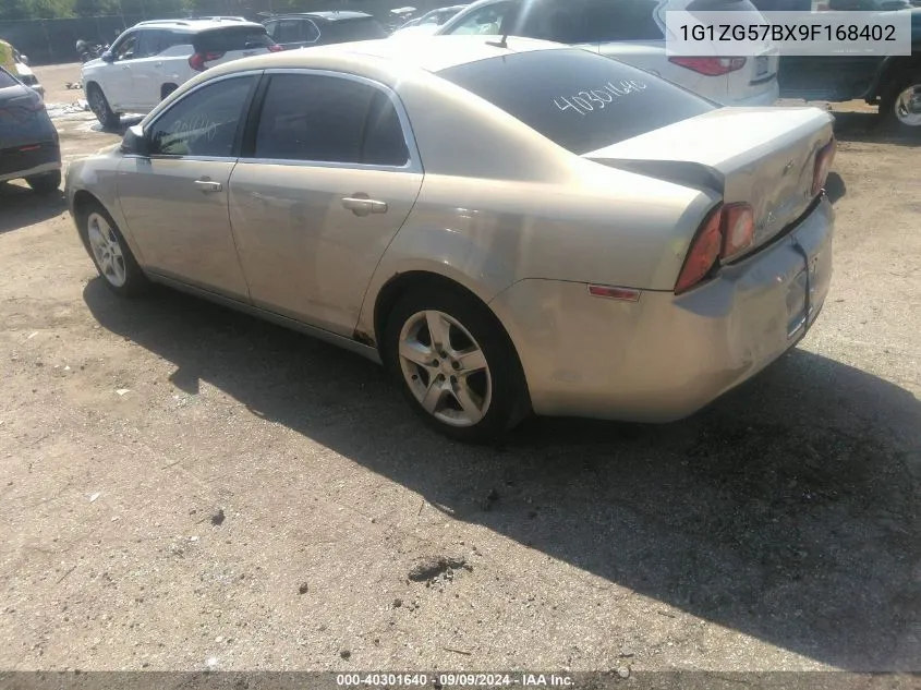 2009 Chevrolet Malibu Ls VIN: 1G1ZG57BX9F168402 Lot: 40301640