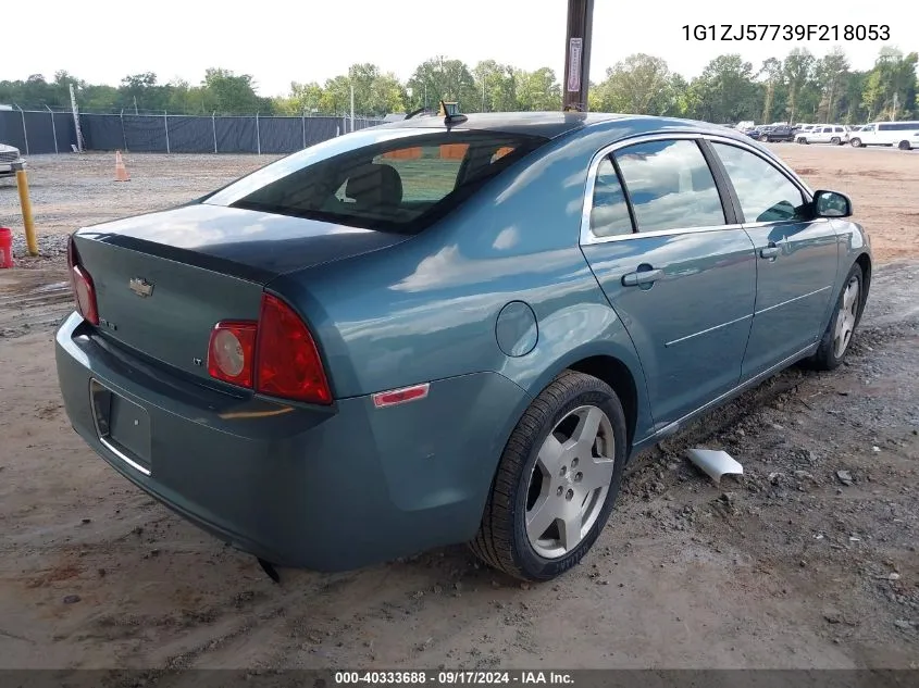 2009 Chevrolet Malibu Lt VIN: 1G1ZJ57739F218053 Lot: 40333688