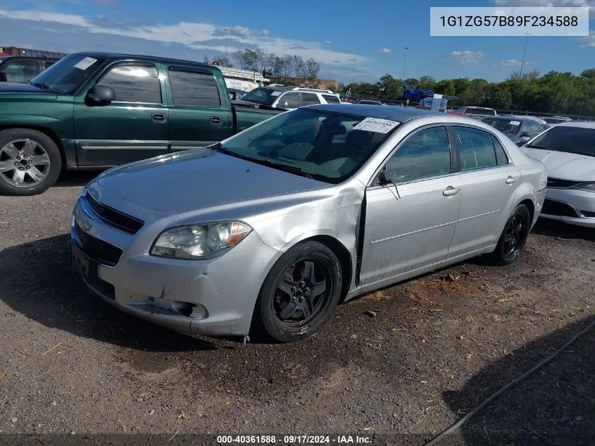 2009 Chevrolet Malibu Ls VIN: 1G1ZG57B89F234588 Lot: 40361588