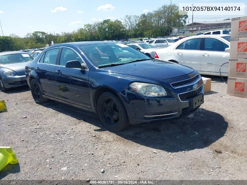 2009 Chevrolet Malibu Ls VIN: 1G1ZG57BX94140174 Lot: 40361791