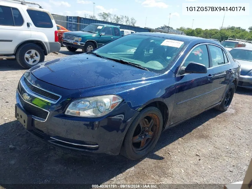 2009 Chevrolet Malibu Ls VIN: 1G1ZG57BX94140174 Lot: 40361791