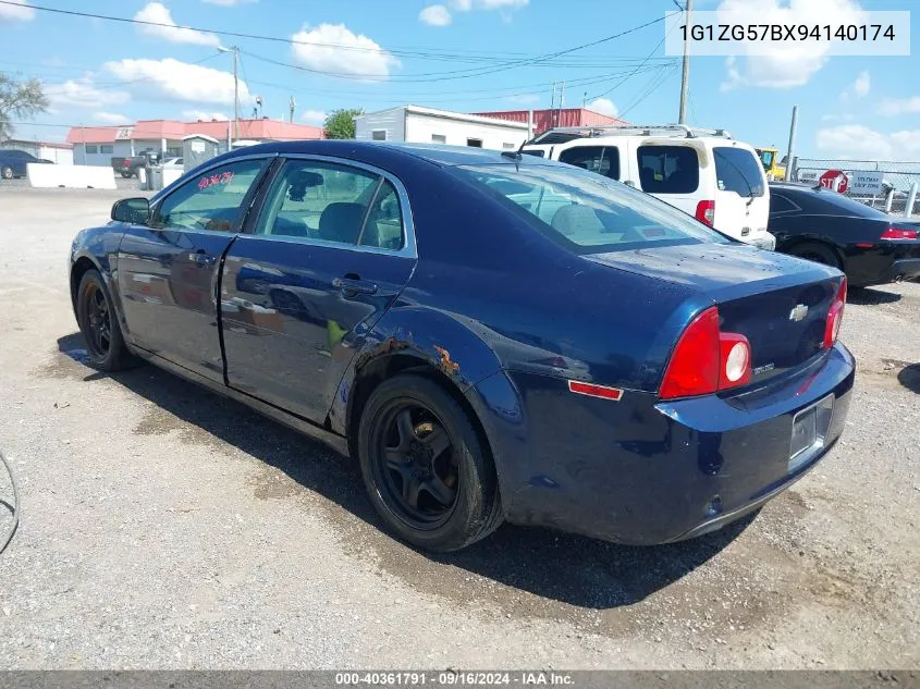 2009 Chevrolet Malibu Ls VIN: 1G1ZG57BX94140174 Lot: 40361791