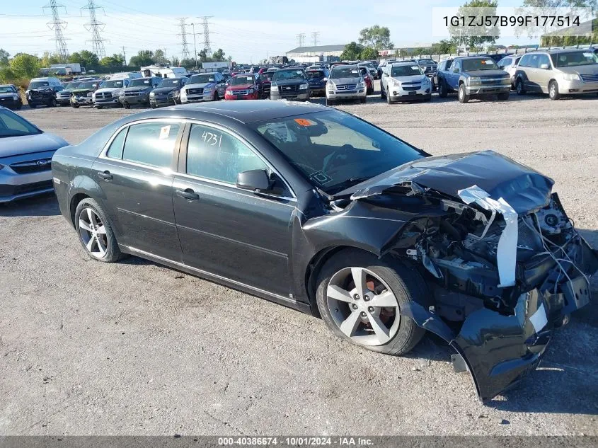 2009 Chevrolet Malibu Lt VIN: 1G1ZJ57B99F177514 Lot: 40386674