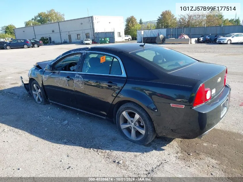 2009 Chevrolet Malibu Lt VIN: 1G1ZJ57B99F177514 Lot: 40386674