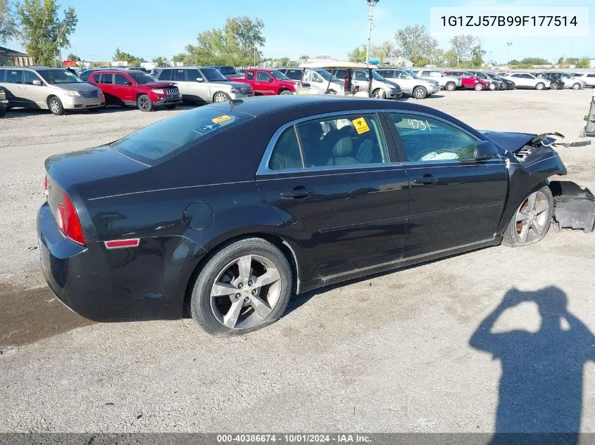 2009 Chevrolet Malibu Lt VIN: 1G1ZJ57B99F177514 Lot: 40386674