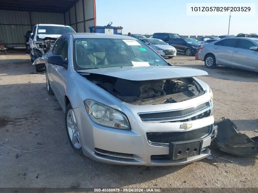 2009 Chevrolet Malibu Ls VIN: 1G1ZG57B29F203529 Lot: 40388979