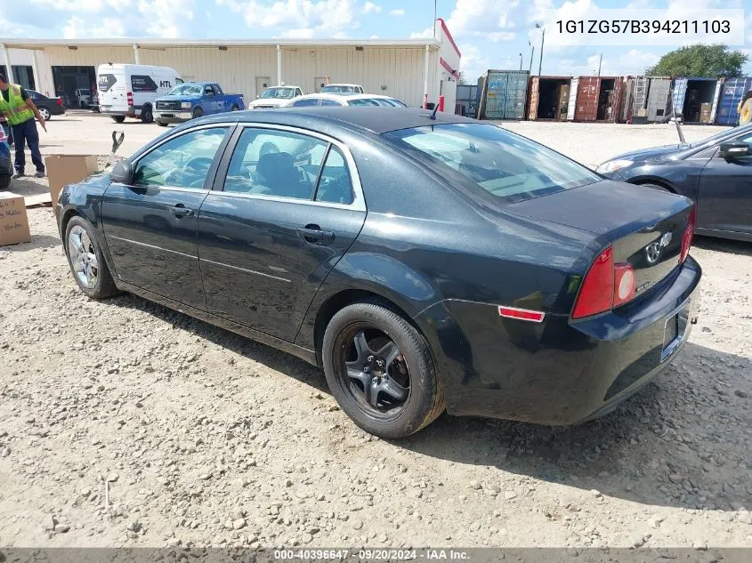 2009 Chevrolet Malibu Ls VIN: 1G1ZG57B394211103 Lot: 40396647