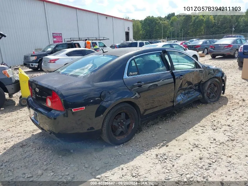 2009 Chevrolet Malibu Ls VIN: 1G1ZG57B394211103 Lot: 40396647